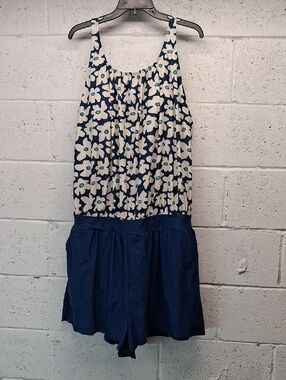 NWT Womens Plus Size Bloomchic Floral One Piece Romper/Swimsuit